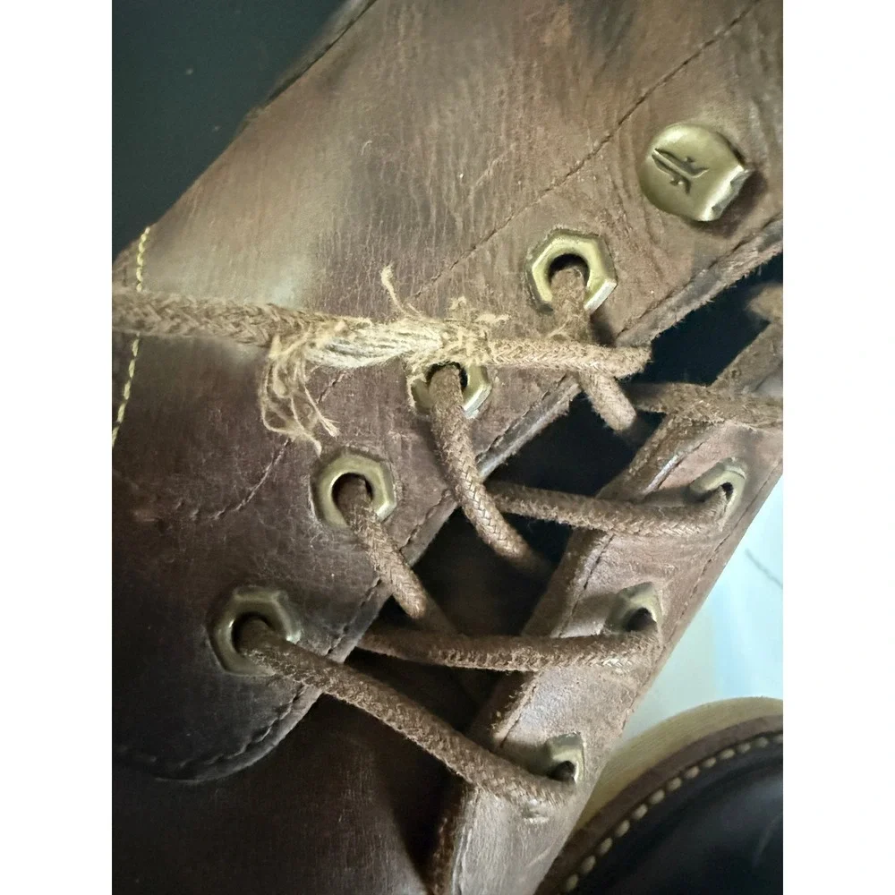 Frye Mens Dakota Cap Toe Sunrise Antique Leather Lace Boots Size 11.5 Heritage